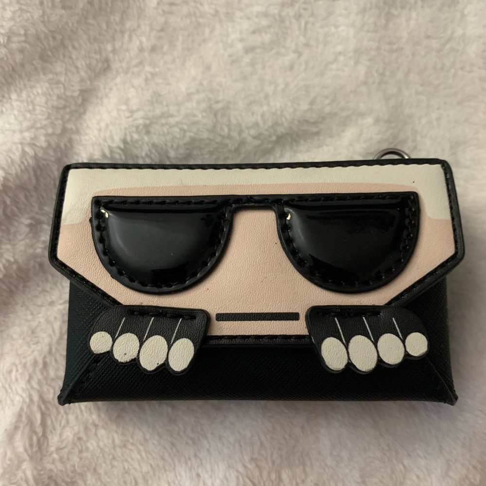 Karl Lagerfeld crossbody card case with chain